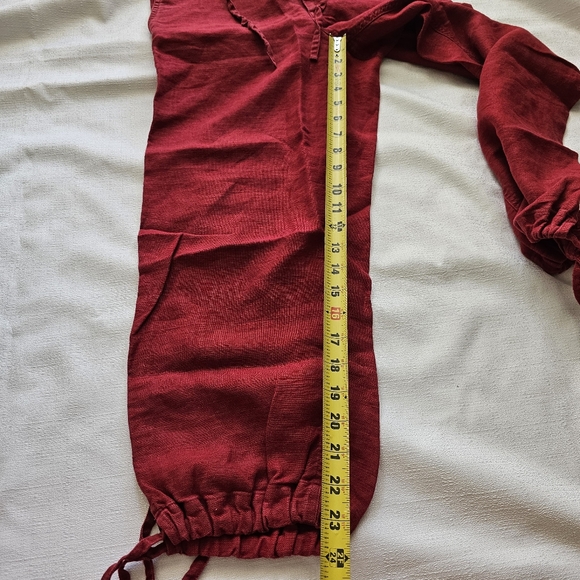 Banana Republic Linen Crooped Pants Size 6 - Picture 9 of 12